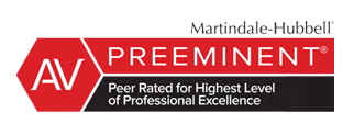 Martindale-Hubbell | AV | Preeminent | Peer Rated For Highest Level Of Professional Excellence